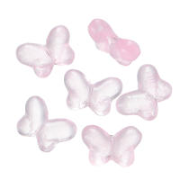 10pcs Bolas De Vidrio De Mariposa Color Gradiente 14.5mm Pequeñas Y Ligeras Para Creación De Joyería Collar Pulsera DIY - details 6