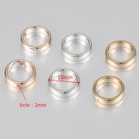 50pcs Cuentas De Espacio Redondo CCB Con Dos Agujeros Para Collar Y Pulsera DIY Accesorios De Joyería Herramientas De Bricolaje - details 0