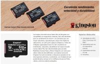 Kingston Canvas Select Plus Tarjeta microSD, garantía por vida con el fabricante, SDCS2/ 8GB 32 GB 64GB 128GB 256GB  Class 10 con Adaptador SD, - details 0