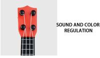 Mini Guitarra De 4 Cuerdas Clásica Ukulele Juguete Instrumento Musical Para Niños Principiantes Simulación De Juego Educativo Pequeña Guitarra - details 16