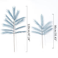 90/120cm Pampas Artificial En Broche Flor Artificial Para Decoración De Habitaciones Jardín Boda Exterior Simulación De Planta De Rama - details 11