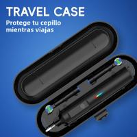 Juego De 2 Brocas Eléctricas Giratorias Inteligentes Recargables Compatible Con Oral B Braun Con 4 Cabezas De Repuesto Y Estuches De Viaje Para Adultos - details 3