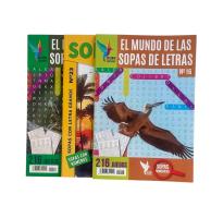 El Mundo de las Sopas de Letras Pack de 3 Libros 630 Pasatiempos Con Letra Grande, Entretenimiento y Diversión Garantizada - Distripubli - details 5