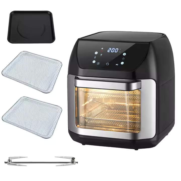 Freidora sin Aceite 12L Air fryer Multifunción Inteligente con Horno Eléctrico, Acero Inoxidable 1700W - Certificación Europea, Ideal para Hogar y Cocina Familiar - 1