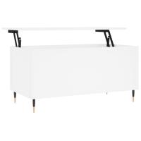 Vidaxl Mesa de Centro Madera Contrachapada 90x44,5x45 Cm Blanco - details 3