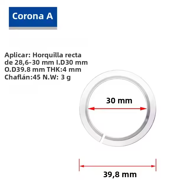 ZTTO Juego De Headset De Bicicleta Acero Soporte De Bola Para Montaña Accesorios De Bicicleta Tamaños 41 41.8 47 49 52mm - 1