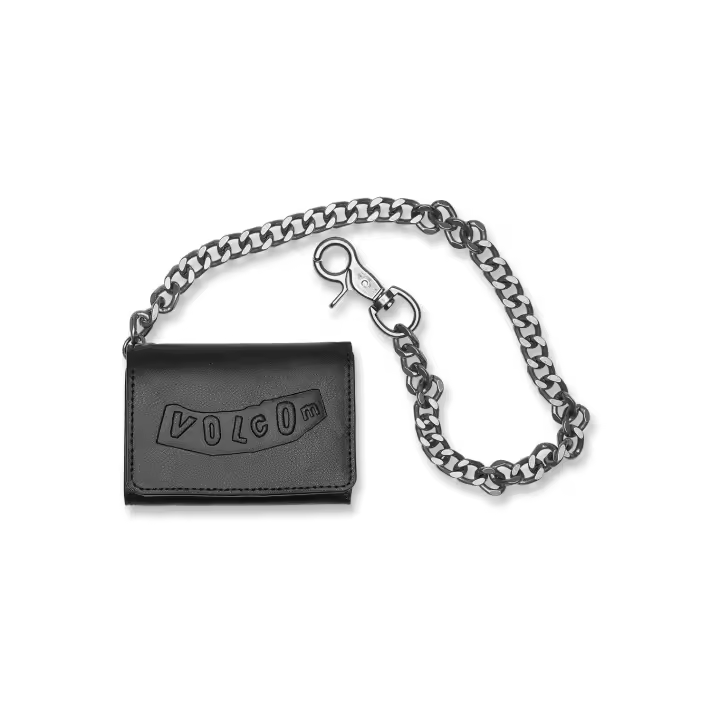Cartera Volcom Pistol Leather Wallet - Black - 1