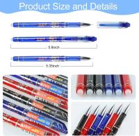 Juego De Bolígrafos Gel Erasables 0.5mm Multicolor Recargables Tinta Lavable Para Escuela Y Oficina Suministros De Papelería - details 1