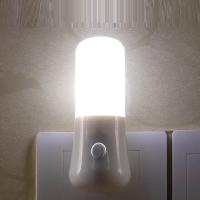 Lámpara De Noche LED Con Interruptor Botón Empuñadura EU/US Plug Para Dormitorio Habitación De Bebé Pasillo Decoración De Hogar - details 0