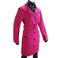 Abrigo De Mezclilla Para Mujer Invierno Cálido Chaquetas De Soltera Cuello Abajo Largo Ropa De Mujer Tipo De Cierre Doble - details 4