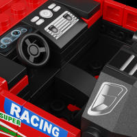 Juego De Construcción De 298 Piezas Coche Deportivo Modelo De Bloques De Construcción Educativo Decoración De Escritorio Regalo De Navidad O Cumpleaños Para Niños Mayores De 6 Años - details 1