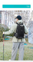 Mochila De Camping Y Senderismo 40L Con Cubierta De Lluvia Bolsa De Viaje Para Exteriores Escalada Y Deportes Unisex - details 2