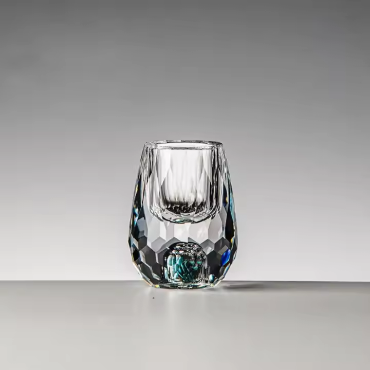 Vaso De Vodka De Cristal De Lujo Con Doble Fondo Y Película De Oro Para Sake Shochu Liqueur Vidrio Para Té Regalos De Alta Gama Para Bar Y Fiestas - 1