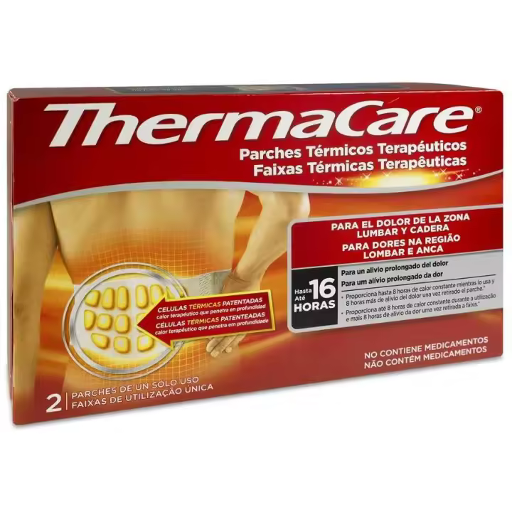 Thermacare Zona Lumbar Y Cadera Parches Termicos 2Uds - 1