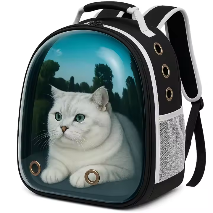 Mochila Burbuja para Mascotas 31x26x40 cm – Transporte Seguro y con Estilo - 1