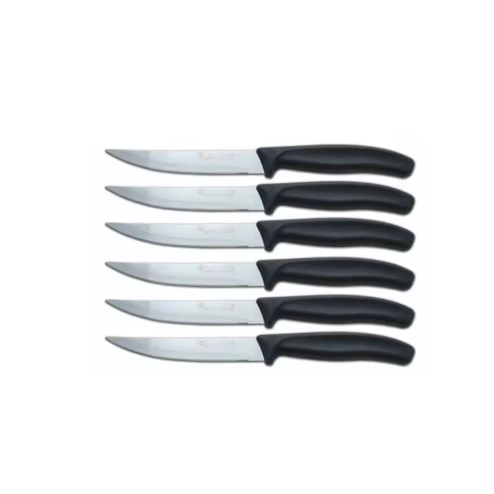 QUTTIN -Set 6 Cuchillos Cocina 11cm | Hoja de Acero Inox con Micro-Sierra y Mango Ergonómico | Amystyle - 1