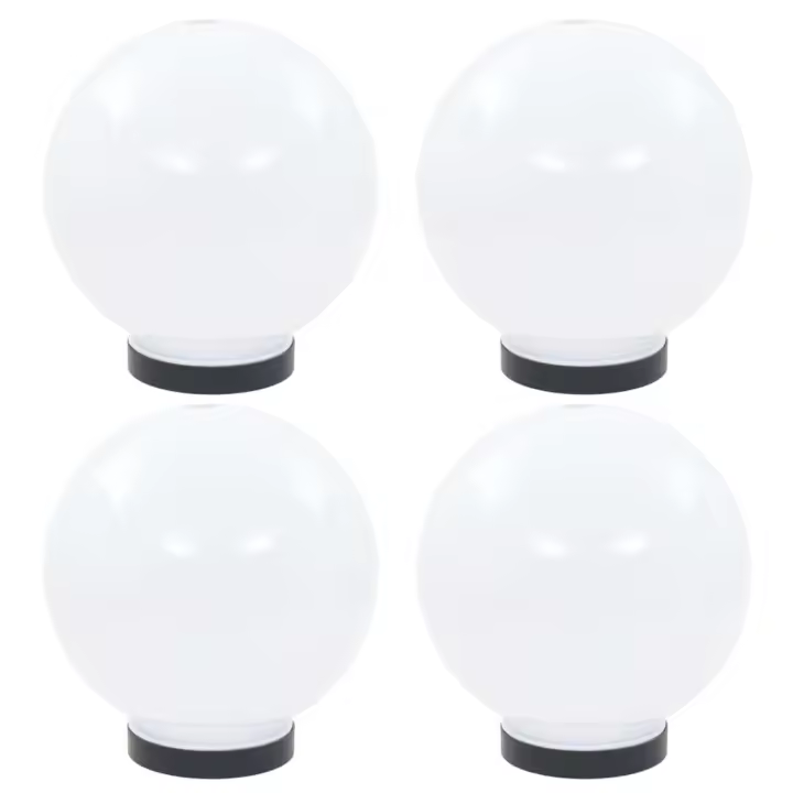 vidaXL Lámparas de bola LED 4 unidades esféricas PMMA 20 cm - 1