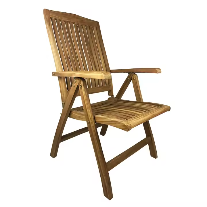 TempoStyle-Silla con reposabrazos en Teca Bali - 1