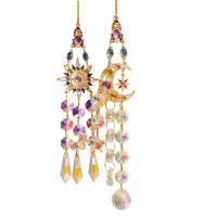 Aros De Viento Colgantes De Cristal Con Prisma De Sol Y Estrella Decoración De Pared En Rosa Para Habitación Arte Y Manualidades Para Exteriores - details 7