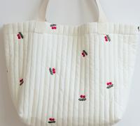 Bolso De Mano Grande De Algodón Japonés Y Coreano Para Mamá Bolsa De Almacenamiento Simple Con Capacidad Grande Bolsa De Bajo El Brazo - details 2