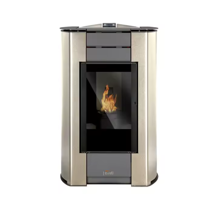 Ferroli Estufa de pellets modulante en acero de 14,1 kW PENELOPE HR - 1