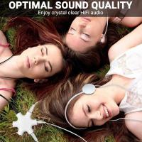 FGNS Divisor Jack 3.5 mm, Divisor de Toma de Auriculares, Divisor de Audio Estéreo, Adaptador de Conector Hembra de 5 Vías y 6 Puertos con Cable Estéreo de 3,5 mm Compatible con Auriculares, Altavoces, Tableta, etc. - details 1