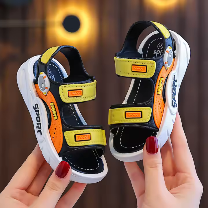 Zapatillas De Verano Para Niños Y Niñas Dibujos Animados Goma Antideslizante Planas Para Playa Deporte Suave Talla True Fit Al Tamaño - 1