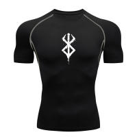 Camiseta De Compresión Para Hombre Anime Berserk Guts Fitness Running Deporte Técnica De Secado Rápido Transpirable Para Verano - details 12