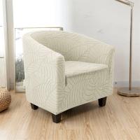 Cubierta De Silla Club Elástica En Jaquearl Sólido Protección De Muebles Para Sala De Estar Cubierta De Sofá De Barra Adecuada Para Silla De Un Brazo - details 40