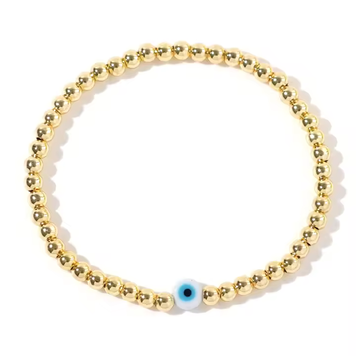 Pulsera De Mujer Estilo Bohemio Hecha a Mano Con Cuentas De Cobre Y Piedra De Hierro Temática De Playa Moda De Verano - 1