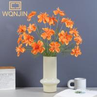 1PC Gesang Simulación De Flores De Crisantemo Decoración De Amanecer En Enredadera Para Sala De Estar Arreglo Floral De Seda - details 1