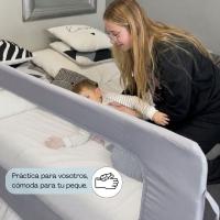 BATHBY Barandilla de Cama Infantil 150 cm – Altura Ajustable, Sistema Abatible, Malla Transpirable, Seguridad Anticaídas - details 1