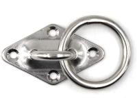 M6 gancho de montaje en techo 304 gancho de montaje en pared de acero inoxidable para Columpio de yoga, hardware de barco 4 paquetes (tornillos incluidos) - details 0