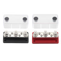Bloque De Terminales De Autobús 300A 48V Con Cubierta Y Estacas De 3/8 Para RV Marina Barco Vehículo Caravana Nylon Fibra De Vidrio PC - details 3
