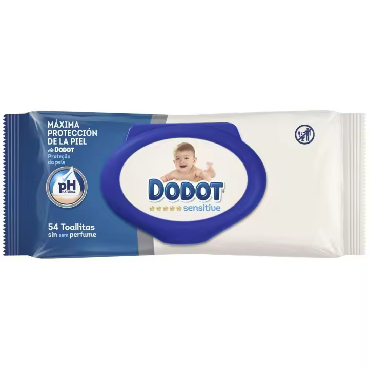 Dodot Toallitas Sensitive Recambio Sin Perfume 54Uds - 1