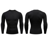 Camiseta De Compresión Para Hombre Fitness Con Manga Larga Deporte Ropa De Entrenamiento Correr Tops Secado Rápido Antirrash Gimnasio Sportswear - details 0
