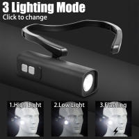 Linterna Frontal LED Mini Portátil Recargable Por USB Ultra Brillante Con Sensor Para Deportes Al Aire Libre Luz De Colgante Ligera Impermeable - details 8