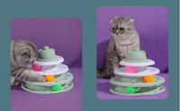 Torre De Juguete Para Gatos Con 4 Niveles Ratón Giratorio Y Bolas Interactivas Entrenamiento Inteligencia Juegos Divertidos Accesorios - details 1