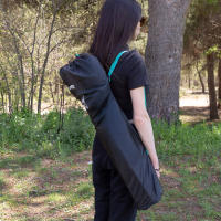 Aktive - Pack 2 sillas plegables de camping, negras, estructura de acero, ligeras y compactas, con posavasos y bolsa de transporte, perfectas para exteriores - details 1