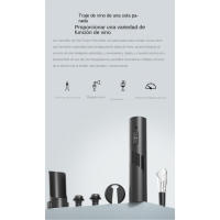 Abrebotellas Eléctrico Recargable 7 en 1 Para Vino-Profesional Kit with Soporte, Bomba de Vacío, Sacacorcos Portátil, Navaja Y 2 Tapones | Para Papá 2025 Gift, diseño Premium y Carga Rápida USB | Ideal Día del Padre y Aficionados al Vino - details 0