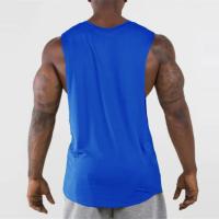 Top De Gimnasio Para Hombre Camiseta Sin Mangas De Algodón Estilo Deportivo Casual Para Verano Color Negro Blanco Azul Gris Rojo Amarillo Tallas M L XL XXL - details 14