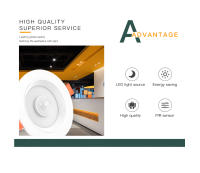 Spotlight LED Con Sensor De Movimiento PIR 5W 10W 15W 20W Para Entrada Pasillo Sala De Estar Escaleras Vota 85-265V - details 3