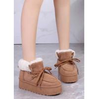 Eva Zorteon- Botas de nieve con cordones para mujer, botines plataforma. Marca HD. - details 0
