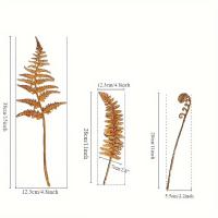 Juego De Palos De Metal Con Hojas De Hierba Rustica Para Jardín Arte De Exterior Adorno Para Jardín Y Casa Decoración De Yarda - details 1