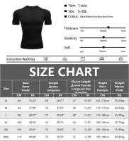 Camiseta De Entrenamiento Rápida Para Hombres Camiseta De Compresión Transpirable Con Mangas Cortas Para Fitness Y Correr - details 0