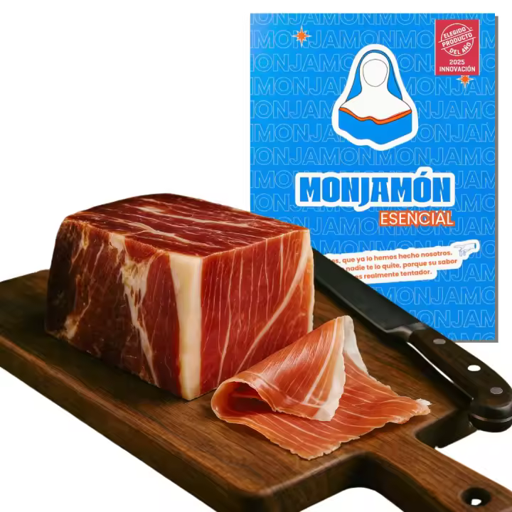 MONJAMÓN - Lingote Ibérico - MINI Jamón Ibérico (100% , Paleta o Gran Reserva)  CENTRO  TACO Deshuesado - Bellota PREMIUM  ELEGIDO PRODUCTO DEL AÑO 2025 - 1