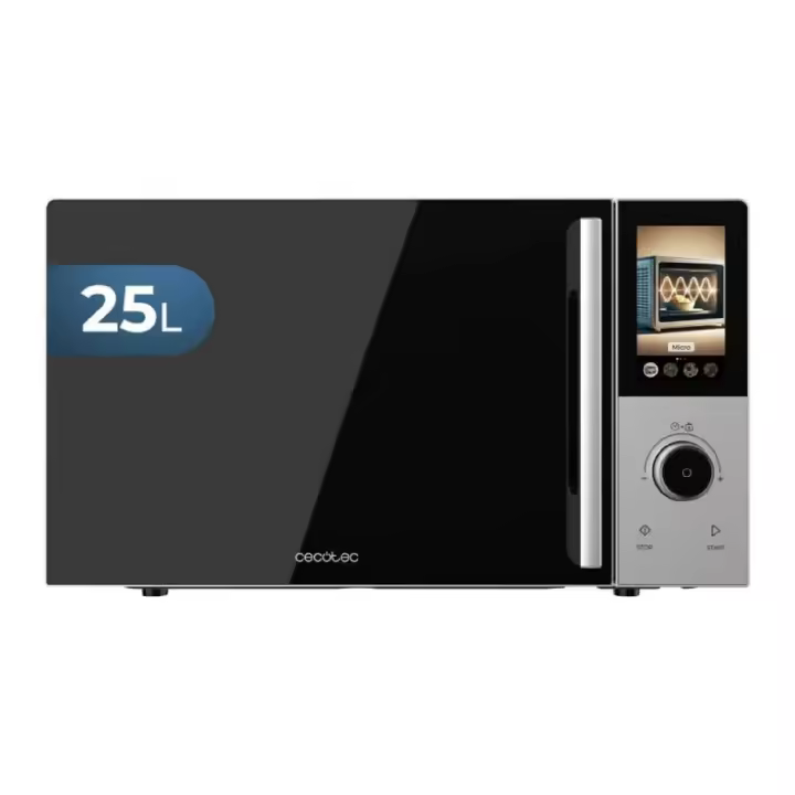 Cecotec Microondas Digital Táctil con Grill 25 L Convection 2500 Touch. 900 W, Grill 1200 W, Control Táctil, Convección 2200 W - 1