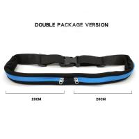 Bolsa De Cintura Impermeable Para Ciclismo Con Doble Bolsillo Correa De Teléfono Nylon Small Bags Para Viajes Running Senderismo Deportes Y Compras Unisex - details 7