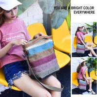 Bolso de Lona para Mujer, Bolso de Empalme multicolor, Bolso de hombre, Bolso de Mensajero, Bolso de viaje, Bolsas, uso diario - details 1