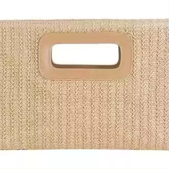 Bolsos de mano de paja tejida para mujer, estilo bohemio, bandolera con cadena para viajes y vacaciones (2025) - 1